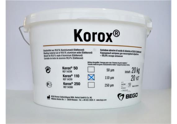 BEGO KOROX Edelkorund 110µ 20kg