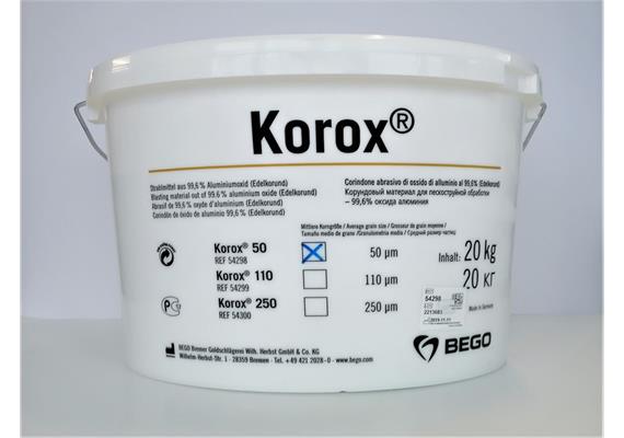 BEGO KOROX Edelkorund 50µ 20kg