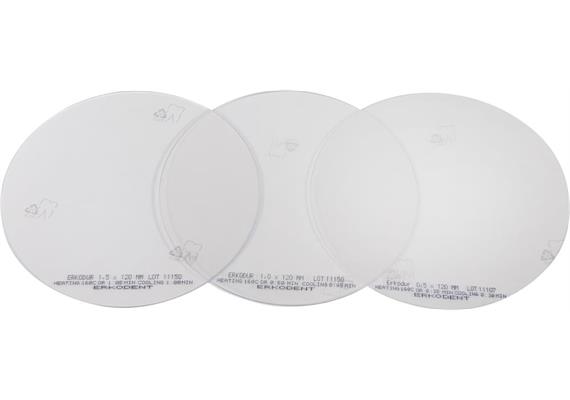 Erkodur-AL Ø 125 mm, klar - 1.0 mm (20 Stück)