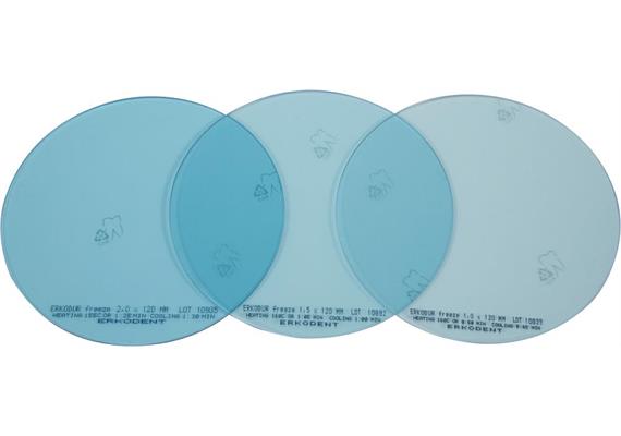 ERKODUR FREEZE Ø 120mm türkis mit Isolierfolie - 2.0 mm (10 Stück)
