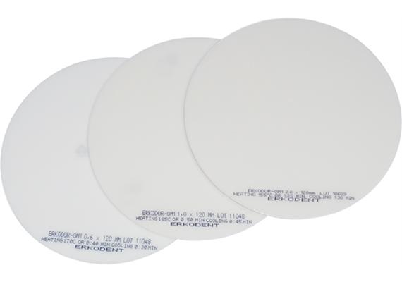 ERKODUR Ø120mm klar mit Isolierfolie - 3.0 mm (10 Stück)