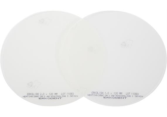 ERKOLIGN Ø 125mm transparent mit Isolierfolie - 1.0 mm (20Stk)