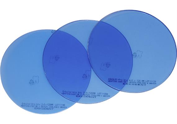 ERKOLOC PRO BLU Ø125mm blau transparent - 3.0 mm (10 Stk)