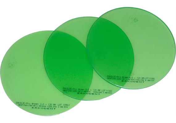 ERKOLOC PRO GREEN Ø120mm grün transparent - 4.0 mm (10 Stk)