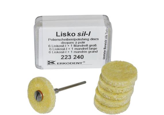 LISKOSIL-L Polierscheiben gelb 6 Stück