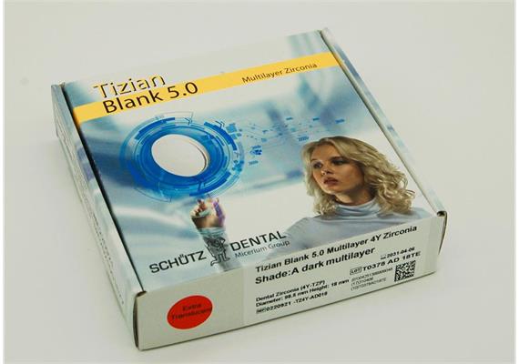 Tizian Blank 5.0 ML Extra Translucent D2-D4 20mm